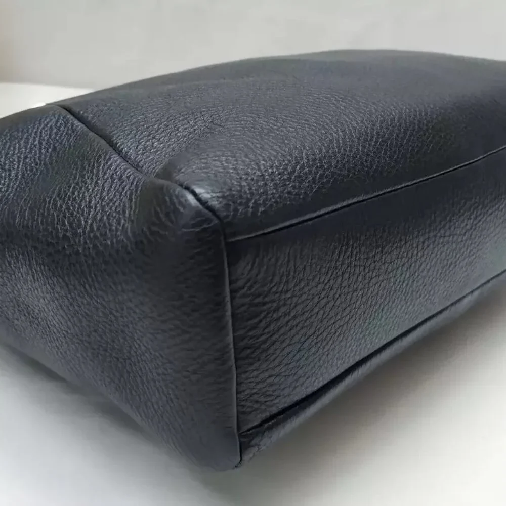 Coach Black Pebbled Leather Crossbody Tote